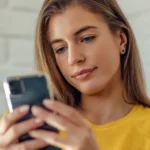 Young Female looking at smartphone
