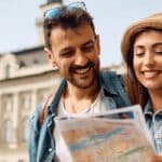 Couple on their dream holiday after securing a travel loan.