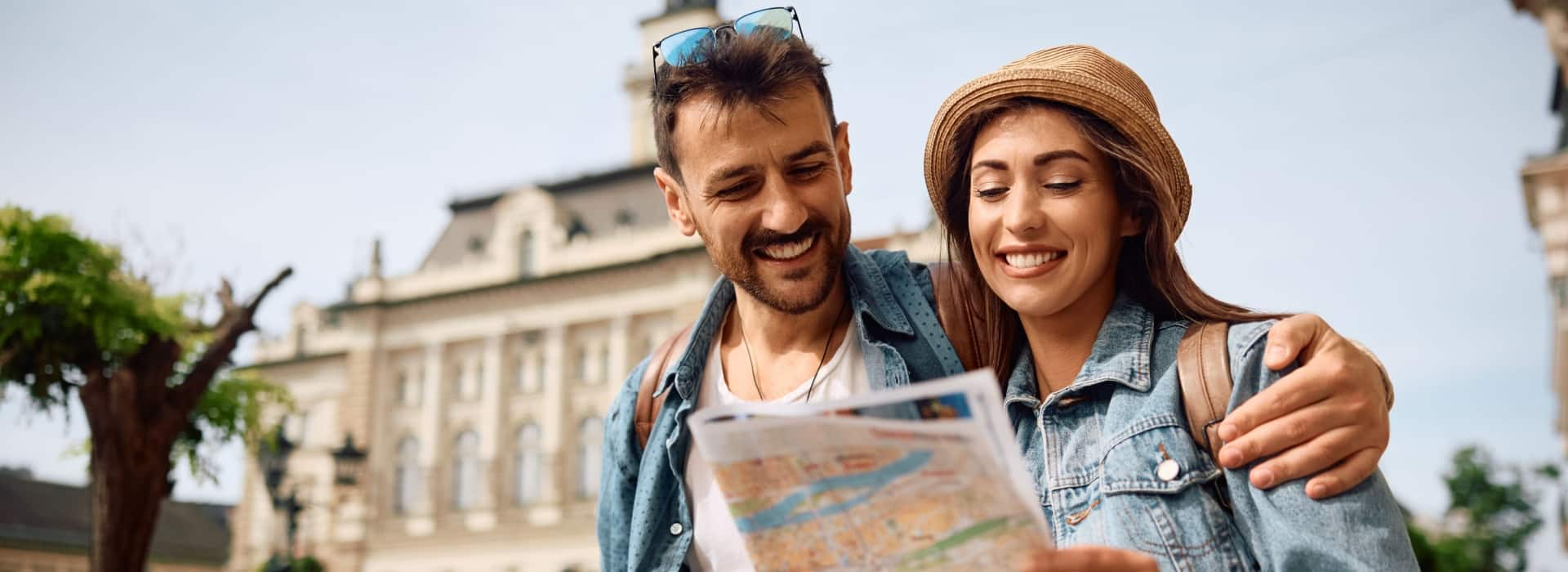 Couple on their dream holiday after securing a travel loan.