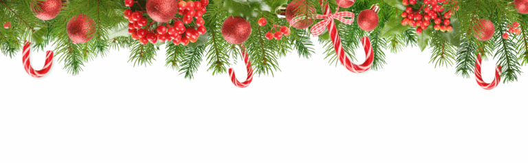 festive Christmas decorations with ornaments and candy canes